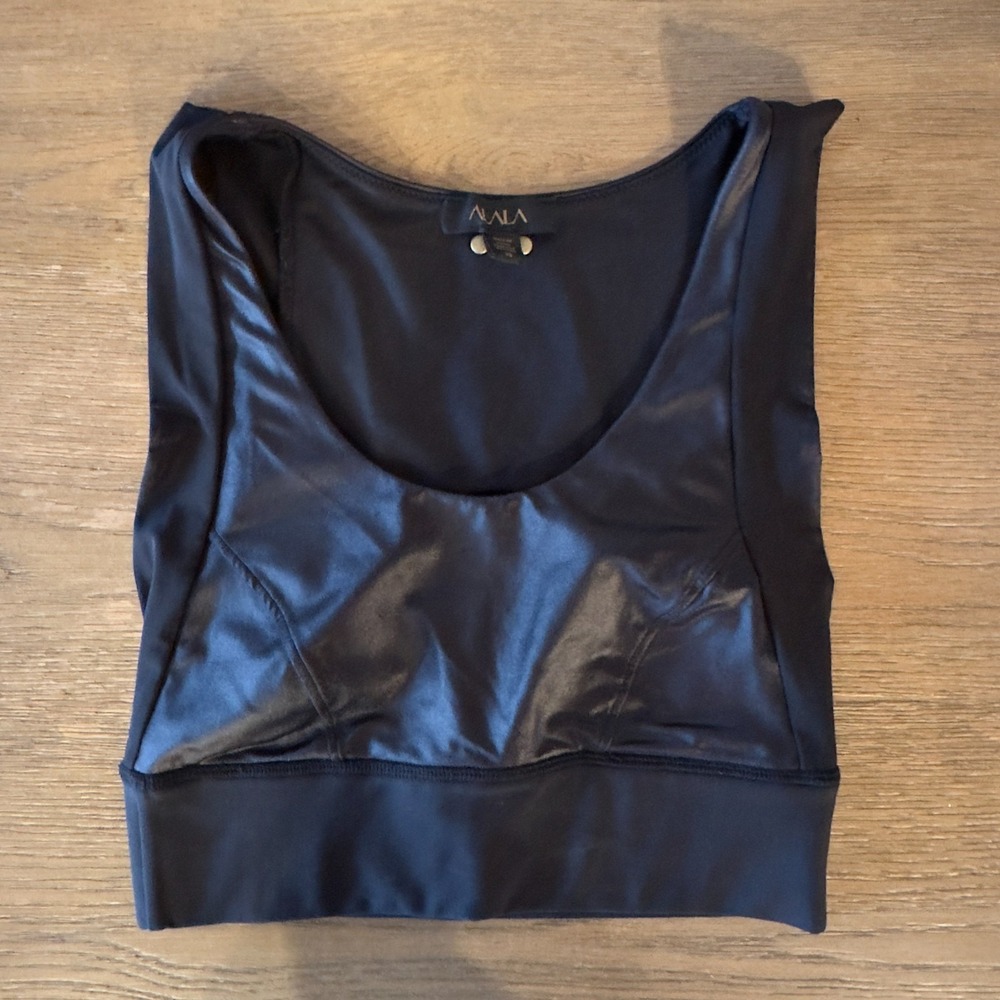 Revolve Alala Love Bra-Liquid Black Workout Bra Top-Women's Size XS-RRP $95